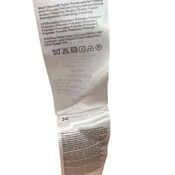 Vila brand European clothier wool blend duster deconstructed style no lining - Picture 7 of 9